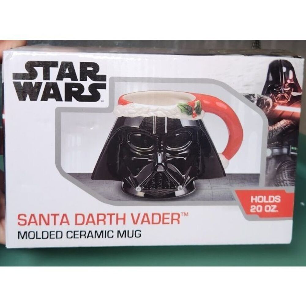 Star Wars Santa Darth Vader Molded Ceramic Mug in Original Box